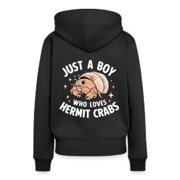 Crabe Crabe Crabe Crabe Crabe Crabe - Sweat à capuche Premium bio Femme - noir - Dos - Julia (174cm)