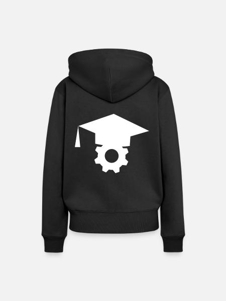 Maschinenbauer Abschluss - Frauen Premium Bio Hoodie - Schwarz