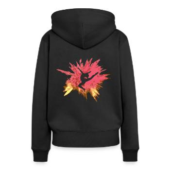 Gymnaste de compétition - Sweat à capuche Premium bio Femme - noir - Dos - Julia (174cm)