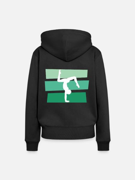 Turner - Frauen Premium Bio Hoodie - Schwarz