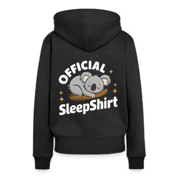 Koala Koala Koala Ours Koala Animal - Sweat à capuche Premium bio Femme - noir - Dos - Julia (174cm)