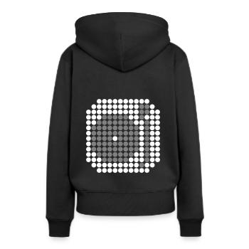 MIXER DJ DOTÉ (w) - Sweat à capuche Premium bio Femme - noir - Dos - Julia (174cm)