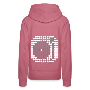 MIXER DJ DOTÉ (w) - Sweat à capuche Premium bio Femme - mauve - Dos - Isabella (175cm)