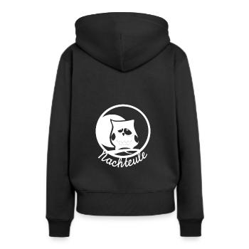 NUITÉE (s) - Sweat à capuche Premium bio Femme - noir - Dos - Julia (174cm)