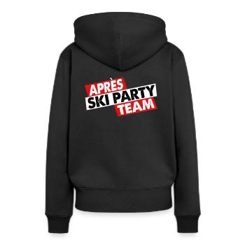Équipe Apres Ski Party, équipage, Apresski, t-shirt de bière - Sweat à capuche Premium bio Femme - noir - Dos - Julia (174cm)