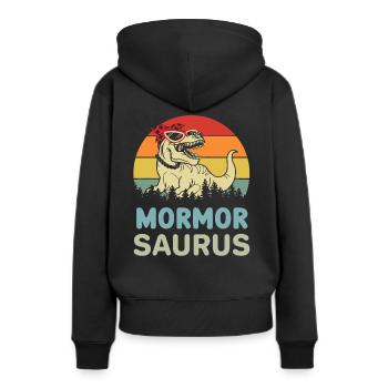 Grandma Saurus The best grandma in the world - Women’s Premium Organic Hoodie - black - Back - Julia (174cm)