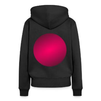 Kreis Farbig - Frauen Premium Bio Hoodie - Schwarz - Hinten - Julia (174cm)