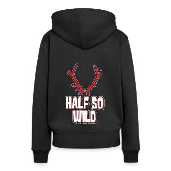 Lustiger Denglisch Spruch Denglisch Sprüche - Frauen Premium Bio Hoodie - Schwarz - Hinten - Julia (174cm)