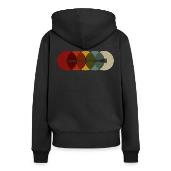 Klarinette Klarinetten Spieler T-Shirt Geschenk - Frauen Premium Bio Hoodie - Schwarz - Hinten - Julia (174cm)