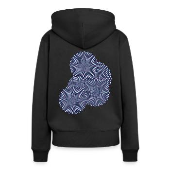 Illusion Optical Illusion T-Shirt Funny 3D - Sweat à capuche Premium bio Femme - noir - Dos - Julia (174cm)