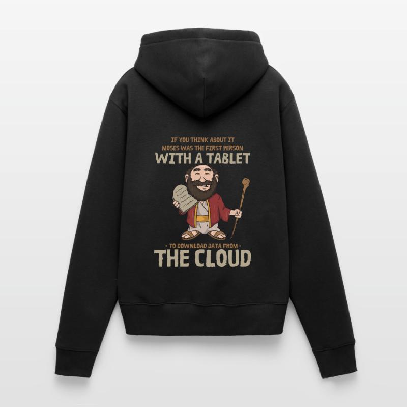 Moses Cloud Tablet Server Admin Tech Support Frauen Premium Bio Hoodie
