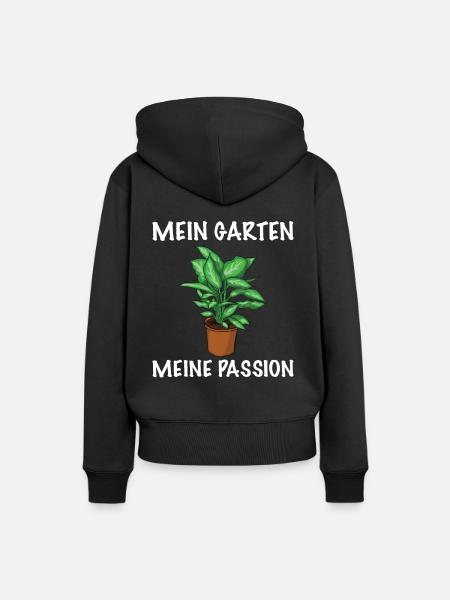 Gärtnerin Pflanzen Passion - Frauen Premium Bio Hoodie - Schwarz