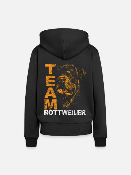 Rottweiler Rottie Team Amour propriétaire de chien - Sweat à capuche Premium bio Femme - noir