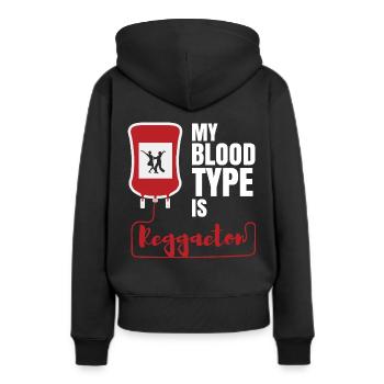 Reggaeton Geschenk Latin Dance Tanzen Tänzer - Frauen Premium Bio Hoodie - Schwarz - Hinten - Julia (174cm)