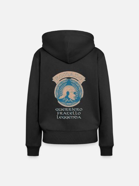 SPQR Römischer Legionär - Frauen Premium Bio Hoodie - Schwarz