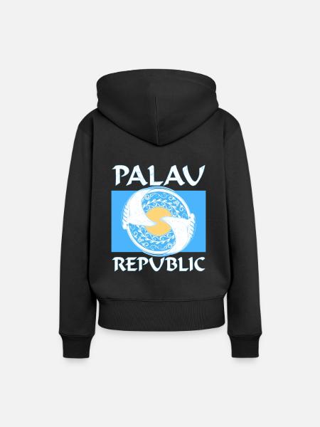 Palau Mantarochen - Frauen Premium Bio Hoodie - Schwarz