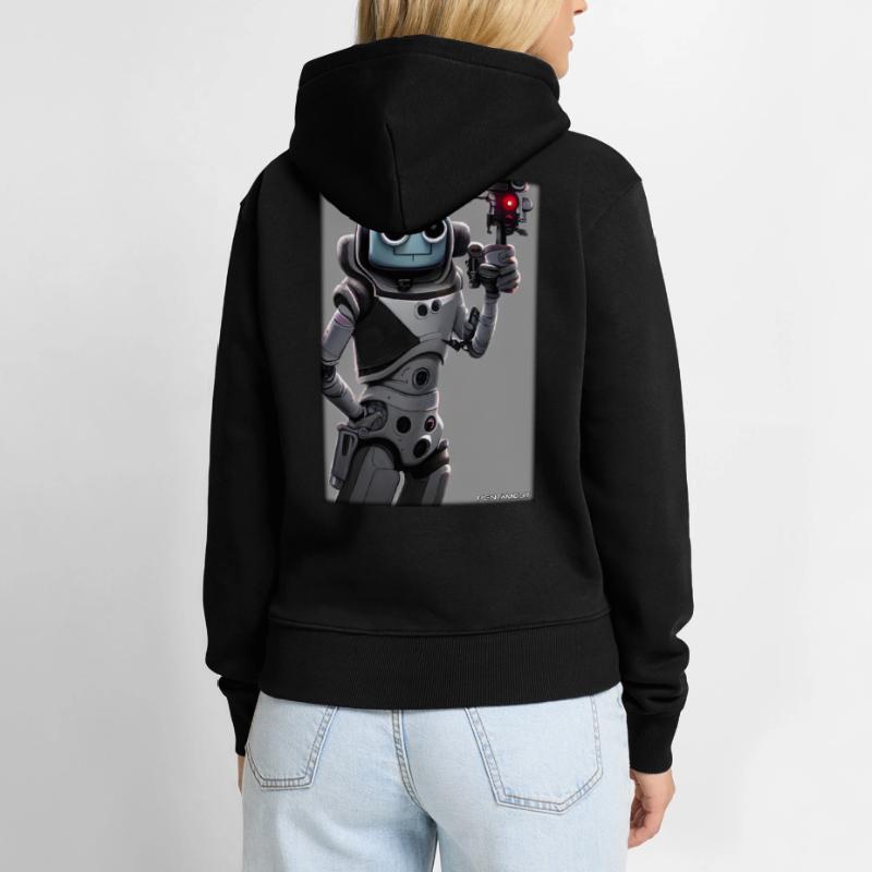 Robot Future Technology Science Android Sweat à capuche Premium bio Femme