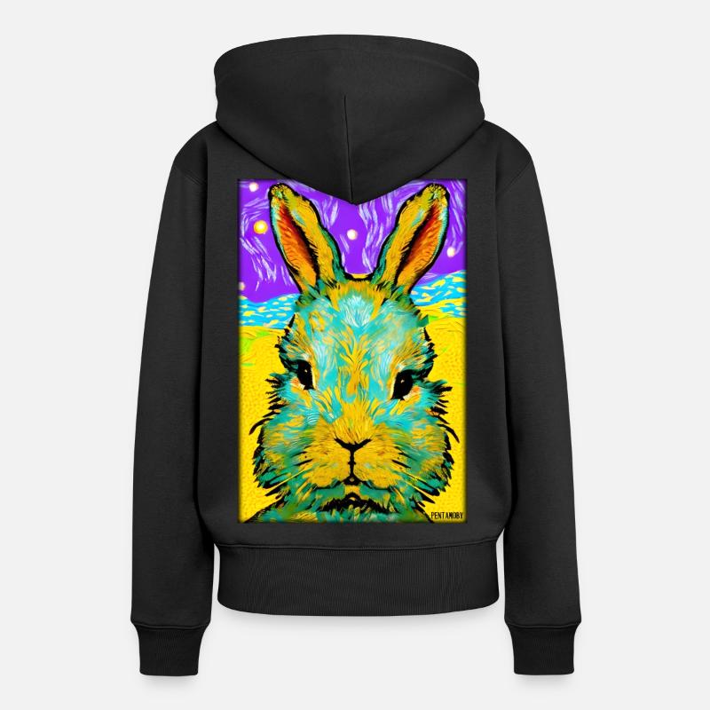 Rabbit Easter Easter Pet Easter Holiday - Women’s Premium Organic Hoodie - black