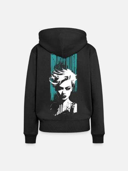 Vamp - Frauen Premium Bio Hoodie - Schwarz