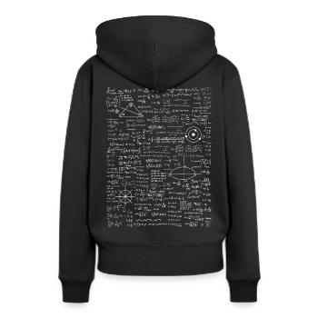 Mathematik Student - Frauen Premium Bio Hoodie - Schwarz - Hinten - Julia (174cm)