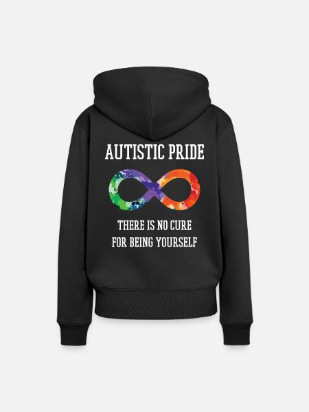 autisme - Dame Premium hoodie, økologisk bomuld - sort