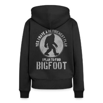 Bigfoot - Sweat à capuche Premium bio Femme - noir - Dos - Julia (174cm)