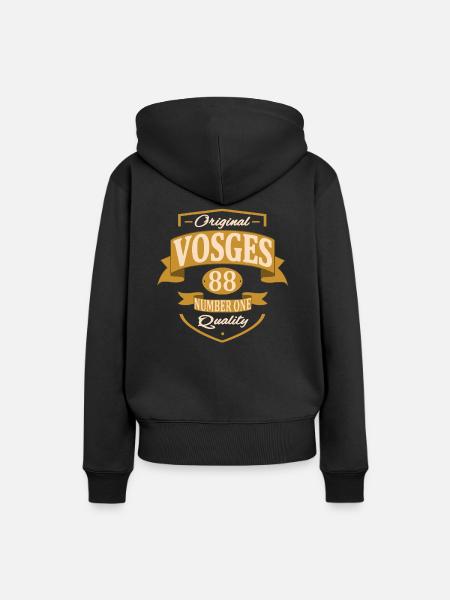 Vosges - Sweat à capuche Premium bio Femme - noir
