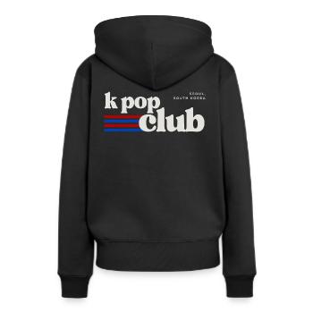 K-Pop Club (Korean Pop) - Women’s Premium Organic Hoodie - black - Back - Julia (174cm)