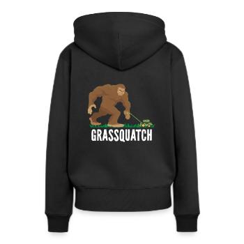 Grassquatch Bigfoot Grass Sasquatch Lawn Care Ra - Sweat à capuche Premium bio Femme - noir - Dos - Julia (174cm)