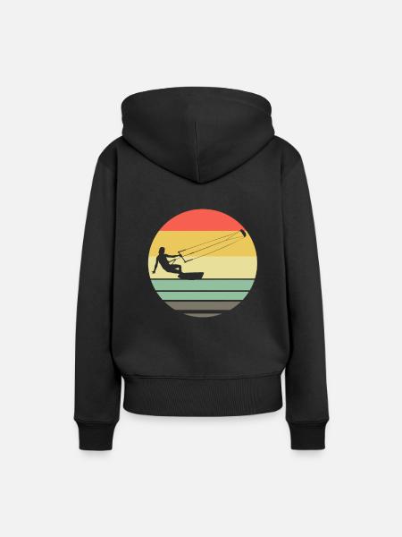 Kiteboard - Frauen Premium Bio Hoodie - Schwarz