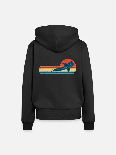 whale shark - Women’s Premium Organic Hoodie - black
