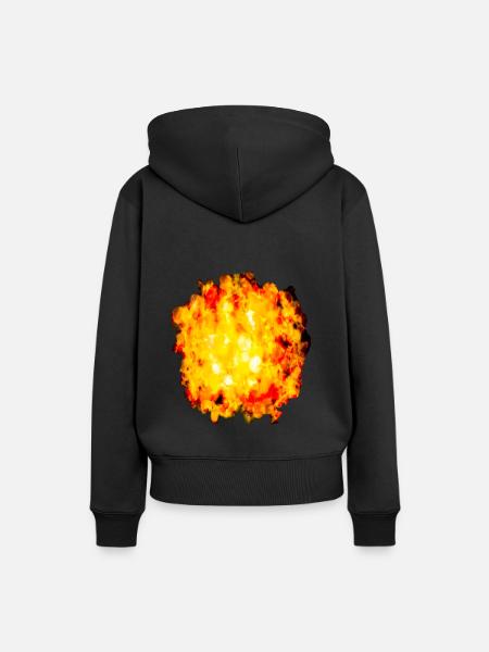 Kleine Explosion - Frauen Premium Bio Hoodie - Schwarz