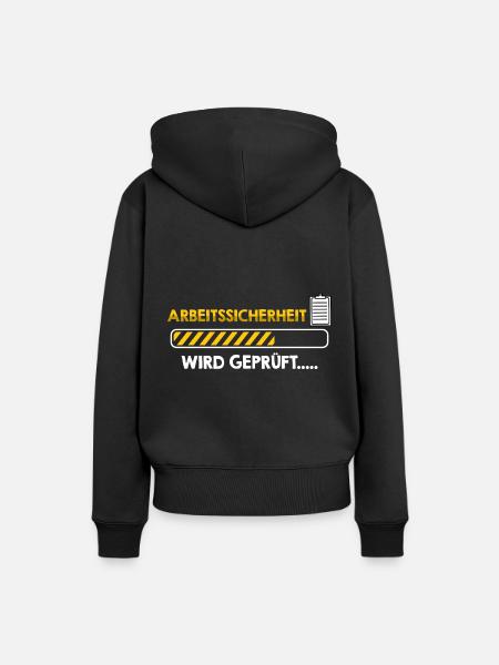 Fachkraft Arbeitssicherheit Ladebalken - Frauen Premium Bio Hoodie - Schwarz