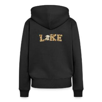Vache Highland mignonne | Adorable amoureux des vaches - Sweat à capuche Premium bio Femme - noir - Dos - Julia (174cm)