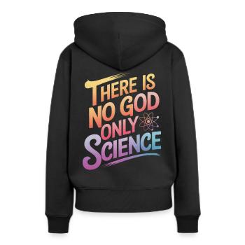Atheismus Atheist Anti-Religion Agnostiker - Frauen Premium Bio Hoodie - Schwarz - Hinten - Julia (174cm)