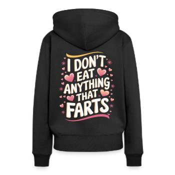 Végétarien Végétalien Végétarien Végétarien - Sweat à capuche Premium bio Femme - noir - Dos - Julia (174cm)