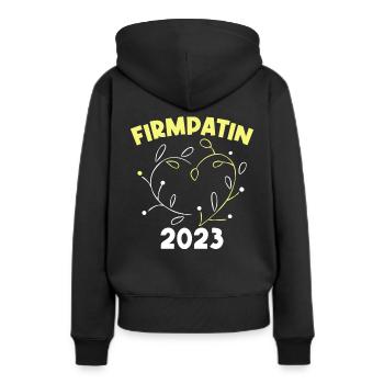 Firmpatin 2023 Firmung - Frauen Premium Bio Hoodie - Schwarz - Hinten - Julia (174cm)