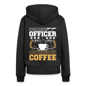 Policier policier chargé de l’application de la loi - Sweat à capuche Premium bio Femme - noir - Dos - Julia (174cm)