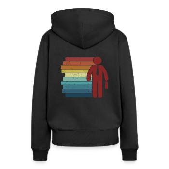 Retro Health Broker Life Health Care Insurance - Sweat à capuche Premium bio Femme - noir - Dos - Julia (174cm)