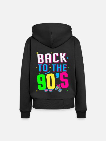 Back To The 90's - 90iger 1990 - Ekologisk premiumluvtröja dam - svart
