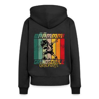 Grundschule Abschluss Grundschüler Abgänger Junge - Frauen Premium Bio Hoodie - Schwarz - Hinten - Julia (174cm)