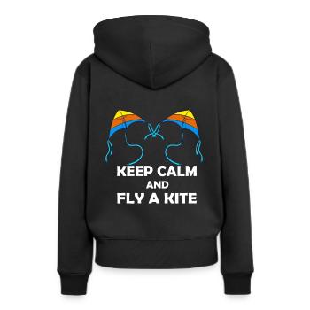 Drachenfliegen Drachen steigen Lenkdrachen - Frauen Premium Bio Hoodie - Schwarz - Hinten - Julia (174cm)
