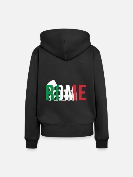 Kolosseum Italien Rom - Frauen Premium Bio Hoodie - Schwarz