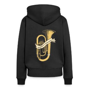 Sorry I Tooted Instrument Euphonist Euphoniumist - Frauen Premium Bio Hoodie - Schwarz - Hinten - Julia (174cm)