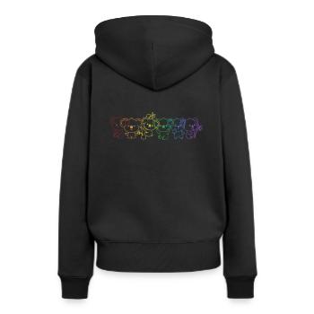 Koala LGBT Rainbow Koalabear Eucalyptus Lover - Women’s Premium Organic Hoodie - black - Back - Julia (174cm)