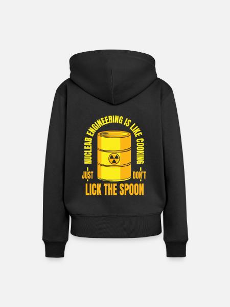 Atomtechnik ist wie Energie kochen - Frauen Premium Bio Hoodie - Schwarz