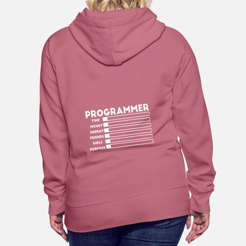 Programmierer Nerd computer HTML Frauen Premium Bio Hoodie