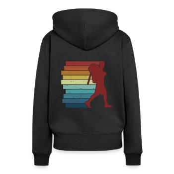 Randonnée Trekking Randonnées Randonnées Randonnées - Sweat à capuche Premium bio Femme - noir - Dos - Julia (174cm)