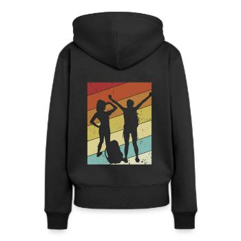 Randonnée en montagne Randonnées Randonnées - Sweat à capuche Premium bio Femme - noir - Dos - Julia (174cm)