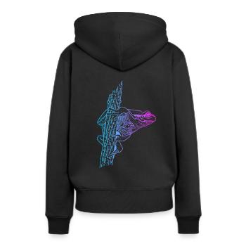 Laubfrosch Kröte Kaulquappe Froschzüchter Frosch - Frauen Premium Bio Hoodie - Schwarz - Hinten - Julia (174cm)